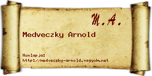 Medveczky Arnold névjegykártya